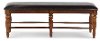 Mango and Brown Traditional Dining Bench - Kingston