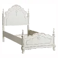 Cinderella Off-White Twin Bed