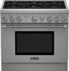 PRD366GHU Thermador 36 Inch Professional Series Pro Harmony Standard Depth Dual Fuel Range PRD366GHU