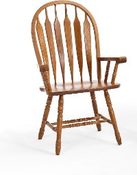 Oak Dining Room Arm Chair - Classic Chestnut Collection