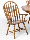 Oak Dining Room Arm Chair - Classic Chestnut Collection-2