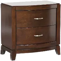 Classic Contemporary Brown Nightstand - Avalon