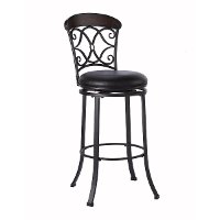 6350626BARSTOOL Trevelian Black 26 Inch Counter Stool