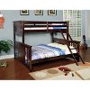 Classic Walnut Twin XL-over-Queen Bunk Bed - Spring Creek