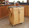 Cuisine Cart Natural Finish with Salt & Pepper Granite Top - Create-a-Cart