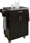 Cuisine Cart Black Finish Stainless Top - Create-a-Cart-2
