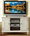 White Corner TV Stand - Bermuda