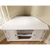White Corner TV Stand - Bermuda -2