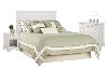 White Queen Headboard, Nightstand, and Chest - Naples