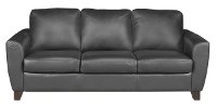 84 Black Leather Sofa RC Willey Furniture Store