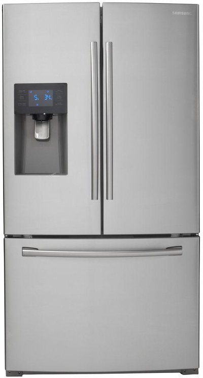 RF263BEAESR Samsung French Door Refrigerator with LED Lighting - 36 Inch Stainless Steel