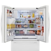 RF263BEAEWW Samsung 24.6 cu. ft. French Door Refrigerator - 36 Inch White-2