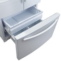 RF263BEAEWW Samsung 24.6 cu. ft. French Door Refrigerator - 36 Inch White-3