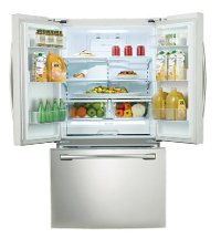 RF260BEAEWW Samsung 25.5 cu. ft. French Door Refrigerator - 36 Inch White-3