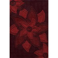 5 x 8 Medium Floral Red Area Rug - Delhi
