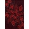 8 x 10 Large Floral Red Area Rug - Delhi