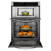 WOC54EC7AB Whirlpool 27 Inch Combo Wall Oven with Microwave - Black