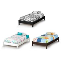 3070205 Black Twin Platform Bed on Legs - Step One-4