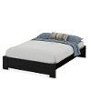 3347203 Black Oak Queen Platform Bed - Flexible