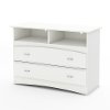 3560043 White TV Stand/ Storage Unit - Imagine