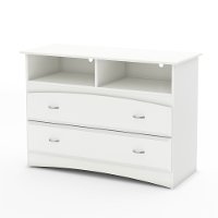 3560043 White TV Stand/ Storage Unit - Imagine