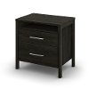 3577060 Black 2-Drawer Night Stand - Gravity