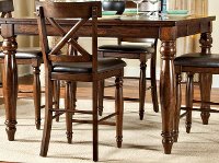 Counter Height Dining Table - Traditional Kingston Raisin