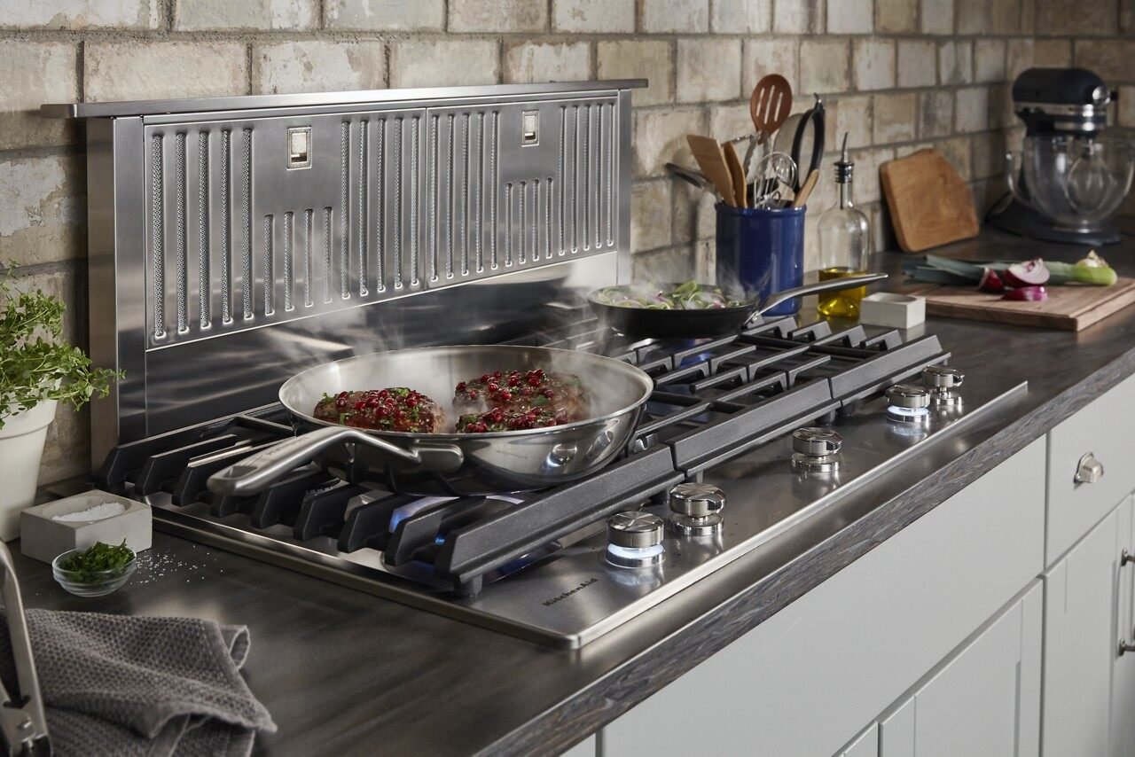 KXD4636YSS KitchenAid 36 Inch Retractable Downdraft Vent - Stainless Steel-4