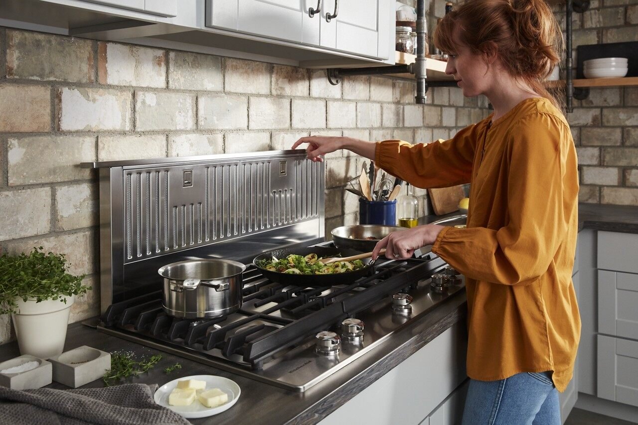 KXD4636YSS KitchenAid 36 Inch Retractable Downdraft Vent - Stainless Steel-6