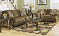 Traditional Mocha Brown 2 Piece Living Room Set - Montgomery
