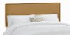 282NBVHNY_BR Velvet Honey Nail Button Border Queen Headboard