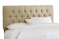 543KLINSAND Linen Sandstone Tufted King Headboard
