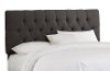 540TLINCHAR Linen Charcoal Tufted Twin Headboard