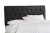 540TLINBLK Linen Black Tufted Twin Headboard-2