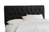 543KLINBLK Linen Black Tufted King Headboard
