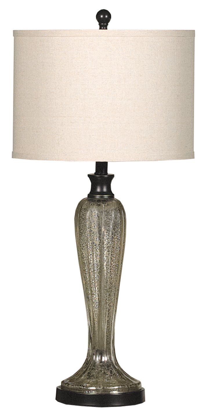 Silver and Gold Mercury Glass Table Lamp