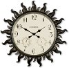 Sunburst Indoor-Outdoor Wall Clock