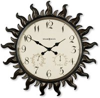 Sunburst Indoor-Outdoor Wall Clock