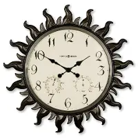 Sunburst Indoor-Outdoor Wall Clock