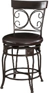 Clearance Metal Brown Swivel Seat Counter Height Stool