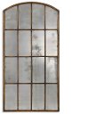 Clearance Maple and Gold Antique Arch Mirror