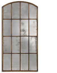 Maple and Gold Antique Arch Mirror