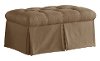 2902SKSHTGKHK Shantung Khaki Skirted Storage Bench