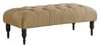 3025LINSAND Linen Sandstone Tufted Top Bench