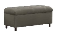 7125STPRCHAR Premier Charcoal Tufted Storage Bench
