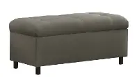 7125STPRCHAR Premier Charcoal Tufted Storage Bench