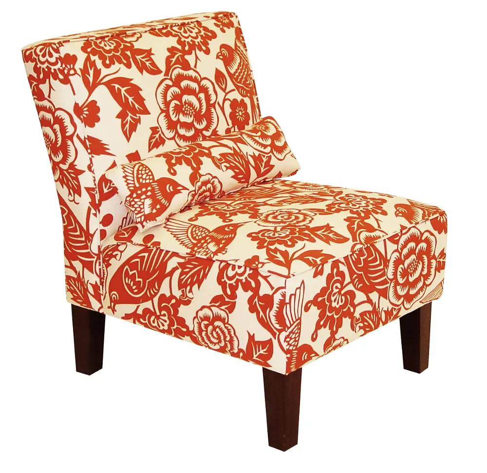 5705CNYTNG Canary Tangerine Orange Armless Chair  -1