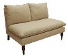 5106LINSAND Linen Sandstone Armless Loveseat