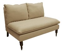 5106LINSAND Linen Sandstone Armless Loveseat