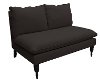 5106LINBLK Linen Black Armless Loveseat
